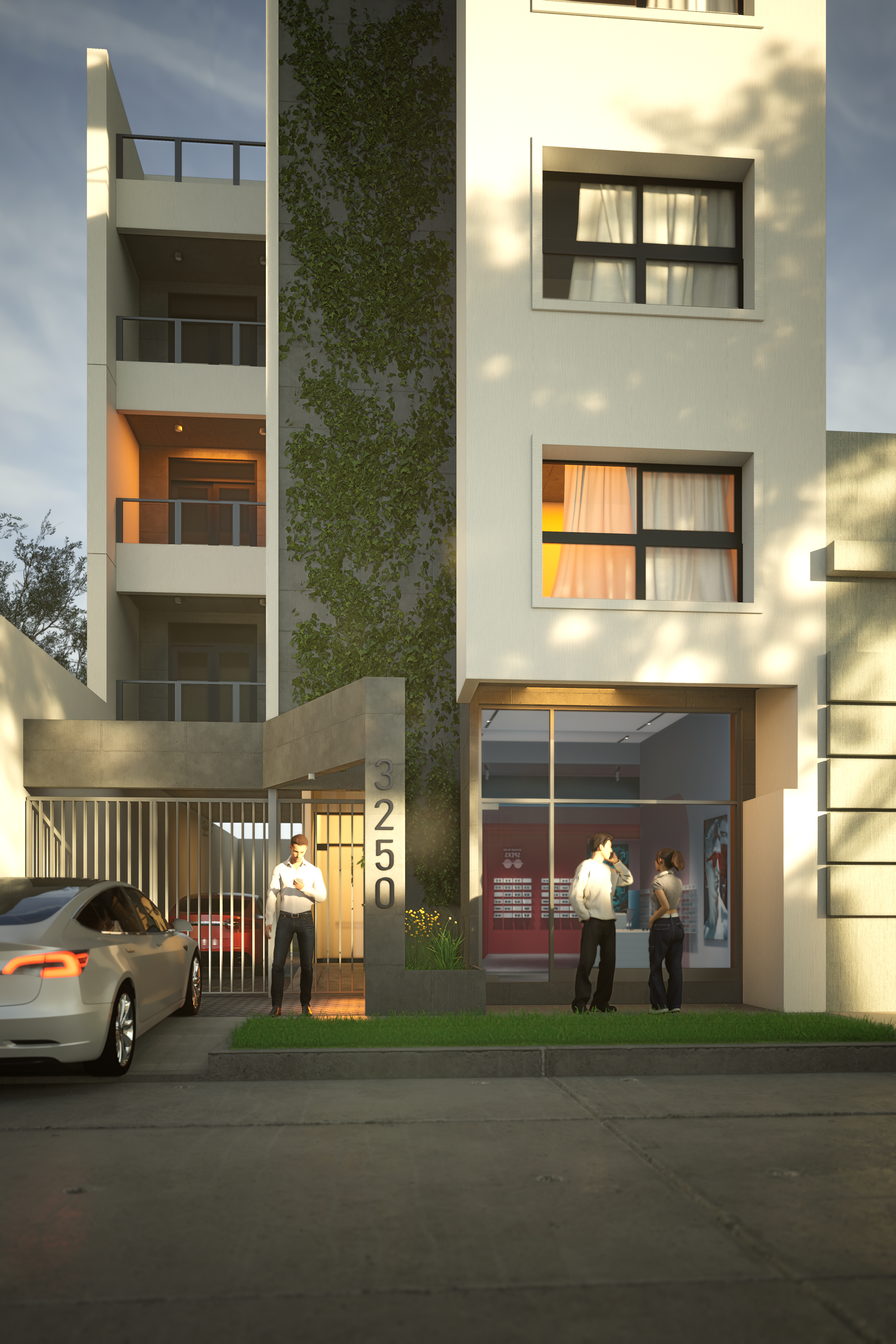 Render Acceso Principal Vera 3285